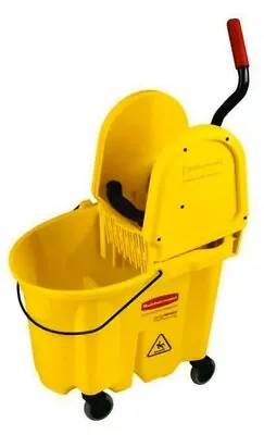 Rubbermaid Commercial (7577-88) WaveBrake 35-Quart Mop Bucket Wringer Yellow New • $84.95