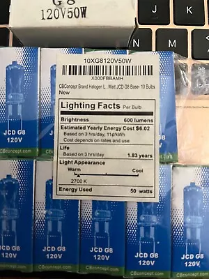 G8 LED Bulb 120V 50 Watts - NEW In Box • $12