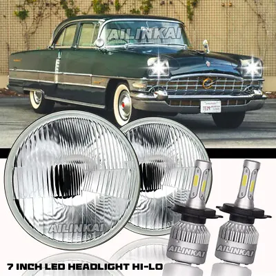 7Inch Round Led Headlight Halo DRL For Ford Thunderbird 1955-1958 Deluxe 1939-51 • $179.99