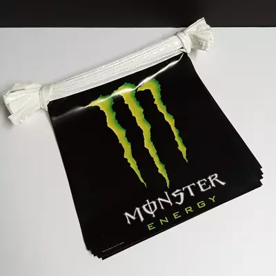 Original Monster Energy Promo String Of 20 Flags (12'h X 11.5'w Ea) NOS C2008 • $59.99