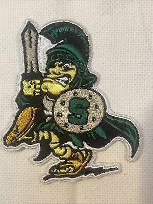 MSU Michigan State Spartans Embroidered Iron On Patch  Vintage 3.25” X 3” • $6.49