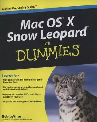 Mac OS X Snow Leopard For Dummies • $22.28