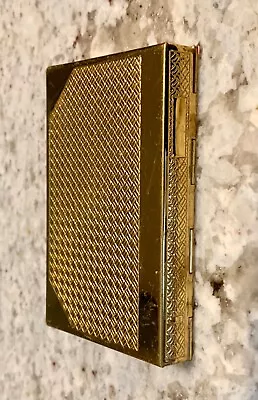 Vintage 1950's Goldtone Coty Book Style Compact • $22.99