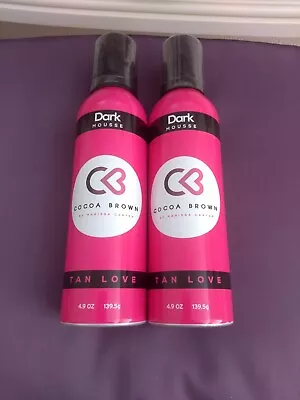 NEW 2 X 150mls Bottles Cocoa Brown Fast Fake Tan Mousse Spray Dark 1 Hour • £15