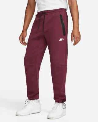 $39.56 • Buy Nike Sportswear Tech Fleece Straight Jogger Pants DQ4312 638 Maroon Red Sz XL