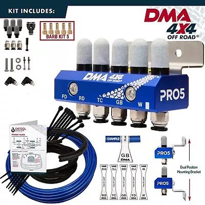 DMA Diff Breather Kit 5 Port For Next Gen Ford Ranger + Wildtrack Raptor BLUE • $88.90