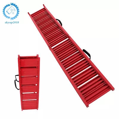 Folding ATV/UTV Car Ramps Motorcycle Truck Mower Trailer Loading Ramp 550 Lbs • $110.05