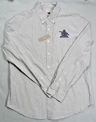 Nwt J. CREW MENS SHIRT + ANHEUSER BUSCH Style H2821 Beige LS Sz XL Oxford Shirt • $12.99