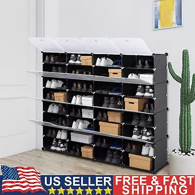 32Cube Closet Organizer Storage Shelves Cubes Organizer Cabinet Shoes Book Shelf • $77.66