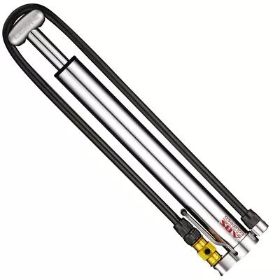 Lezyne Bicycle Cycle Bike Micro Floor Drive HV V2 ABS Silver - 300 MM • £56.67