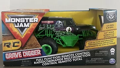 Monster Jam Grave Digger Toy Full Function R/C Monster Truck 1/24th Scale NEW • $9.95