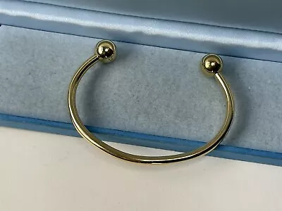 Womens Vintage 9ct 9K Gold Plated Torque Bracelet Bangle Jewellery  18grams • £20