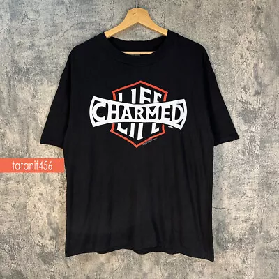 Vintage 1990 Billy Idol Charmed Life Tour T-Shirt Print Front D92986 • $18.99