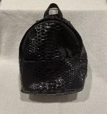 Victoria's Secret Mini Baxkpack Black Snakeskin • $9.99