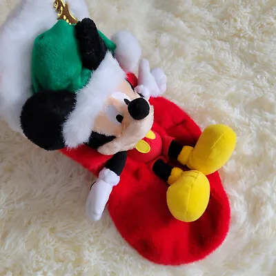 Walt Disney 3D Mickey Mouse Christmas Stocking Holiday Gift Bag • $29.99
