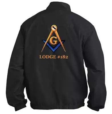 Mason Blue Lodge Fullback Jacket Embroidered Masonic Freemason • $74.95