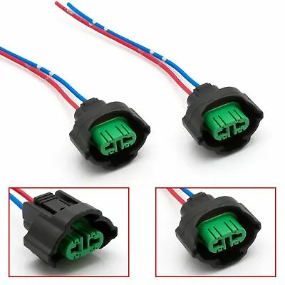 2pc Wire Pigtail Female H8 Headlight Fog Light Bulb Repair Socket Extension Wire • $9.98