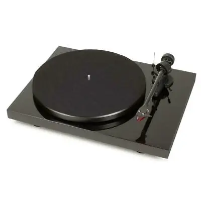 £339 • Buy Pro-ject Debut Carbon DC Turntable Player + Ortofon 2M Red Stylus In Gloss Black