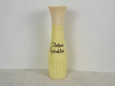 Vintage Yellow Plastic Clothes Sprinkler Empty Bottle • $19.95