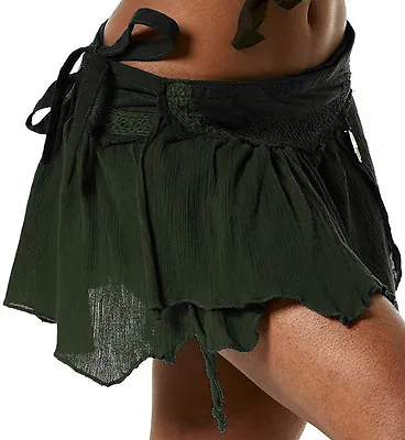 £32.99 • Buy STEAMPUNK SKIRT, Pixie Skirt, Elf Skirt, GEKKO Wrap Skirt, Steampunk Clothing