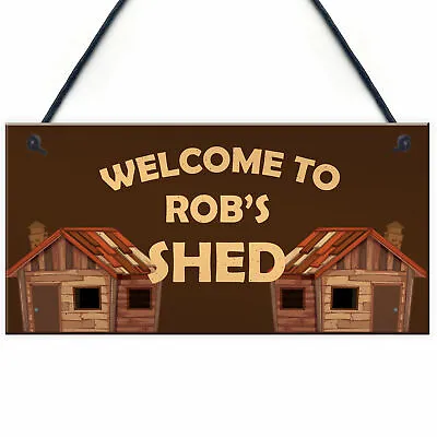 £5.99 • Buy Personalised Garden Sign Shed Sign Gift For Men Garage Allotment Greenhouse