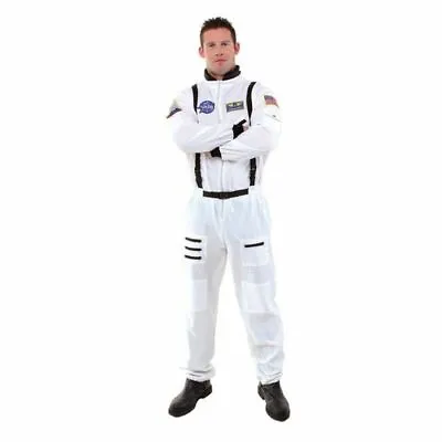 Underwraps Astronaut White Nasa Space USA Adult Mens Halloween Costume 29362 • $36.99