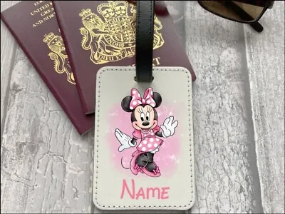 Minnie Mouse  Personalised Luggage Tag  With Any Name Added • £8