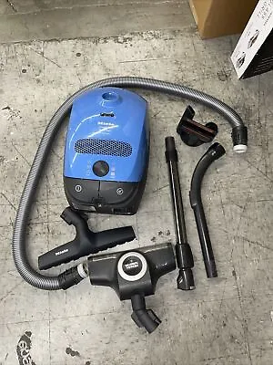 Miele Classic C1 Turbo Team Bagged Canister Vacuum Tech Blue Used • $200