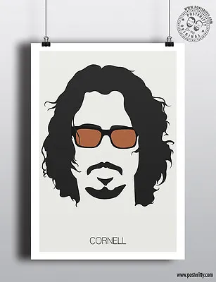 £4 • Buy CHRIS CORNELL - Minimalist Music Hair Poster Posteritty Minimal Soundgarden