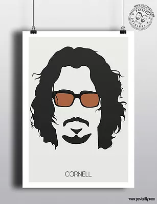 £4 • Buy CHRIS CORNELL - Minimalist Music Hair Poster Posteritty Minimal Soundgarden