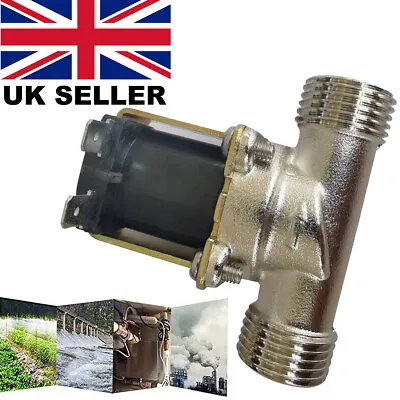 12V 1/2 Brass Electric Solenoid Valve Switch Water Gas Air DC Normally Closed✿ • £7.19