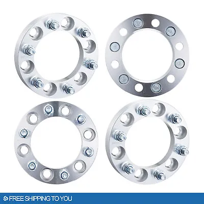 $54.49 • Buy 4 Wheel Spacer Adapters 1'' Thick 6X5.5 12x1.5 Fit For GMC Tacoma 4Runner 6 Lug