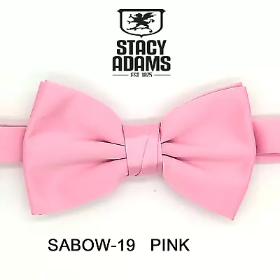 Stacy Adams SB400 Satin Solid Bowtie & Hanky • $19.99