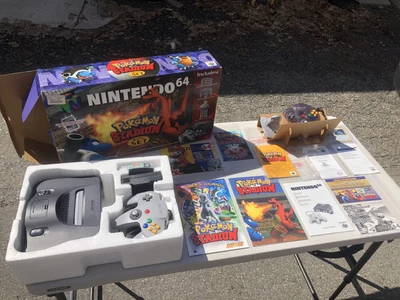 $1999.99 • Buy N64 Nintendo 64 Pokemon Stadium Battle Set RARE HTF 98% Complete 👀 📸