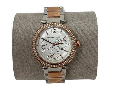 $101.50 • Buy Michael Kors Womens Parker Multifunction Two Tone Rose Gold Watch MK6301 $250
