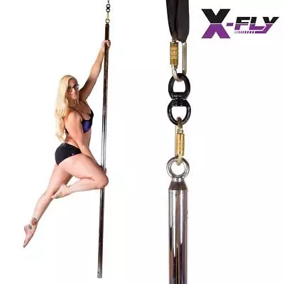 X-Pole X-Fly Pro - Silicone BLACK • $389.99