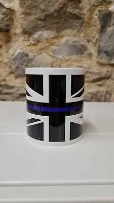 £7.99 • Buy Police Officer Thin Blue Line Union Jack Flag Cup Mug