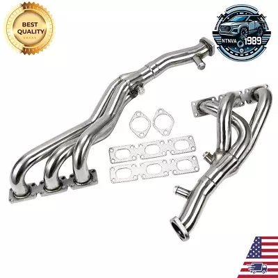 Exhaust Header For BMW E46 E39 Z3 2.5L 2.8L 3.0L L6 New Stainless Steel Polished • $158.99