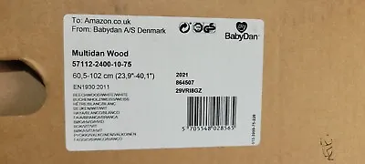 BabyDan Multidan Extending Wooden Safety Gate Beech • £45