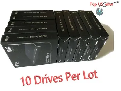 $880 • Buy *WHOLSALE* LG BP50NB40 Slim Portable Blu-ray/ CD DVD+/-RW Drive Burner 10 PC LOT