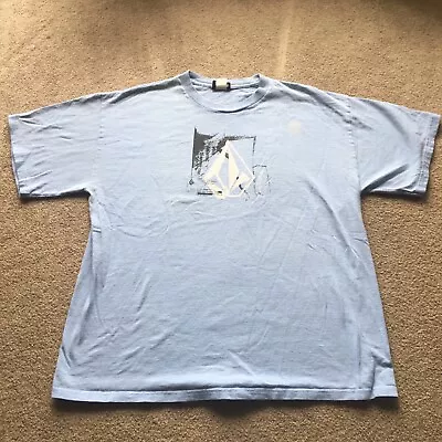 Vintage Volcom T Shirt Baggy Mens Large L Light Blue Graphic Tee 1990s 2000s • $19.99