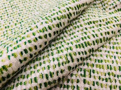 Brunschwig & Fils Irregular Dot Epingle Fabric- De Blois Velvet / Leaf 2.65 Yds • $331.25