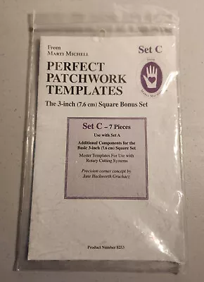 Marti Michell - Perfect Patchwork Templates 3  (7.6cm) - Set C - 7 Pieces • $15