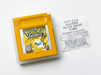 Pokemon Yellow (Not For Resale) (Game Boy) [CART ONLY] *AUTHENTIC *NEW BATTERY • $354.95