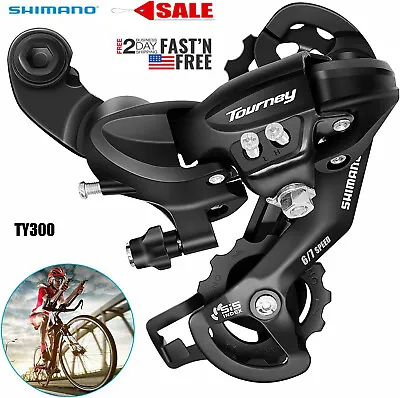 Shimano Tourney RD-TY300 6/7/8 Speed Direct Mount MTB Bicycle Rear Derailleur US • $16.58