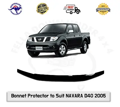 Bonnet Protector Hood Guard Bug Deflector To Suit NISSAN NAVARA D40 2005-15 Thai • $92.99