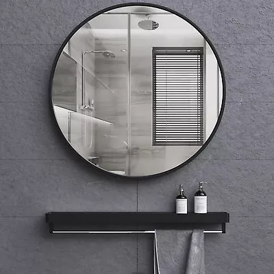 £25.99 • Buy 60cm Round Wall Mounted Mirror Bathroom Bedroom Makeup Dressing Mirror Circle