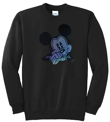 Women's Mickey Mouse T-Shirt Disney Ladies Tee Shirt S-XL Bling Sweatshirt • $33.99