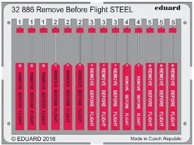 Eduard 32886 1/32 Aircraft- Remove Before Flight Steel (Painted) • $10.99