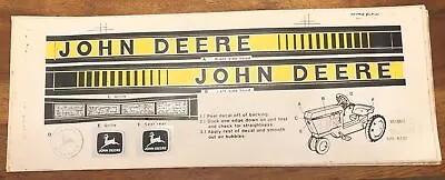 DECAL SET  John Deere Toy Pedal Tractor Vintage Original • $46.38